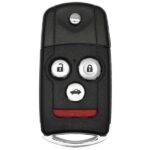 UrbanX Replacement 2009-2014 Acura Tsx Key Fob Remote FCC: MLBHLIK-1T, MLBHLIK1T PN: 35113-TK4-A00 4Btn - Image 2
