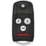 UrbanX Replacement 2012 Acura Tsx Key Fob Remote FCC: MLBHLIK-1T, MLBHLIK1T PN: 35113-TK4-A00 4Btn - Image 2