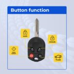 UrbanX Replacement 2010 Ford Expedition Key Fob – FCC: CWTWB1U793, OUC6000022, 164-R7040 – PN: 164-R7040 – 4 Button - Image 6