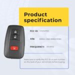 UrbanX Replacement 2019-2021 Toyota Corolla Hatchback Key Fob – FCC: HYQ14FBN – PN: 8990H-12180 – 3 Button - Image 7