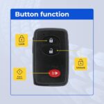 UrbanX (2-Pack) Replacement 2008-2012 Toyota RAV4 Key Fob – FCC: HYQ14AAB – PN: 89904-48100, 89904-06041, 89904-07030 – 3 Button - Image 5
