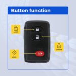 UrbanX (2-Pack) Replacement 2012 Toyota Highlander Key Fob – FCC: HYQ14AAB – PN: 89904-48100, 89904-06041, 89904-07030 – 3 Button - Image 5