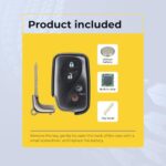 UrbanX Replacement 2010-2012 Lexus HS250 Key Fob – FCC: HYQ14ACX – PN: 89904-50F90, 89904-75030 – 4 Button - Image 7