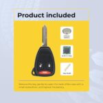 UrbanX Replacement 2009 Dodge Durango Key Fob – FCC: KOBDT04A – PN: 05183348AA – 3 Button - Image 6