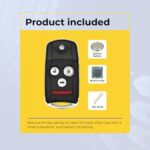 UrbanX Replacement 2009-2014 Acura Tsx Key Fob Remote FCC: MLBHLIK-1T, MLBHLIK1T PN: 35113-TK4-A00 4Btn - Image 7