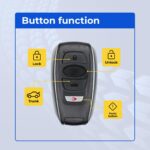 UrbanX Replacement 2021 Subaru Ascent Key Fob – FCC: 2AOKM-SB4 – PN: 88835-FL03C, 88835FL032 – 4 Button - Image 3