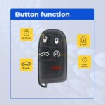 UrbanX Replacement 2017 Dodge Challenger Key Fob – FCC: M3N-40821302, M3N40821302 – PN: 56046759AF – 5 Button - Image 7