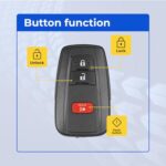 UrbanX Replacement 2019-2021 Toyota Corolla Hatchback Key Fob – FCC: HYQ14FBN – PN: 8990H-12180 – 3 Button - Image 5