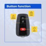 UrbanX Replacement 2016-2021 Toyota Prius Key Fob – FCC: HYQ14FBC – PN: 89904-47530 – 3 Button - Image 4