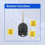 UrbanX Replacement 2018 Ford Transit Connect Key Fob | FCC/PN: OUCD6000022, CWTWB1U793, 164-R7976, 164-R8046, 164-R8007 | 3 Button - Image 5