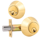 UrbanX Aftermarket Grade 3 Double Cylinder Deadbolt Brass Finish - image 1