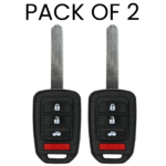 UrbanX Aftermarket Replacement Key Fob – FCC: MLBHLIK6-1TA – PN: 35118-T2A-A60 – 4 Button – 2-Pack