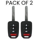 UrbanX Aftermarket Replacement Key Fob – FCC: MLBHLIK6-1TA – PN: 35118-T2A-A60 – 4 Button – 2-Pack