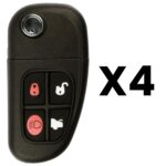 UrbanX Aftermarket Replacement Key Fob – FCC: NHVWB1U241 – PN: 1X43-15K601-AB – 4 Button – 4-Pack