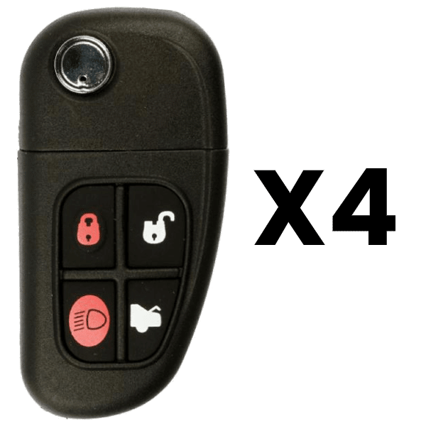 UrbanX Aftermarket Replacement Key Fob – FCC: NHVWB1U241 – PN: 1X43-15K601-AB – 4 Button – 4-Pack