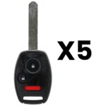 UrbanX Aftermarket Replacement 2005-2008 Honda Pilot Key Fob – FCC: CWTWB1U545 – PN: 35111-S9V-325 – 3 Button – 5-Pack