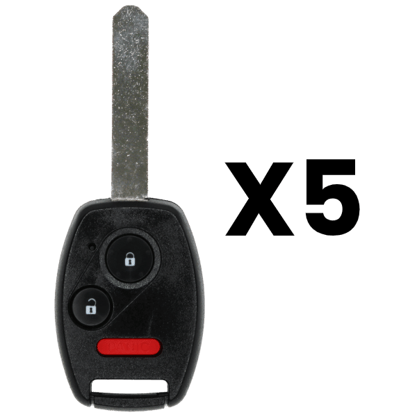 UrbanX Aftermarket Replacement 2005-2008 Honda Pilot Key Fob – FCC: CWTWB1U545 – PN: 35111-S9V-325 – 3 Button – 5-Pack