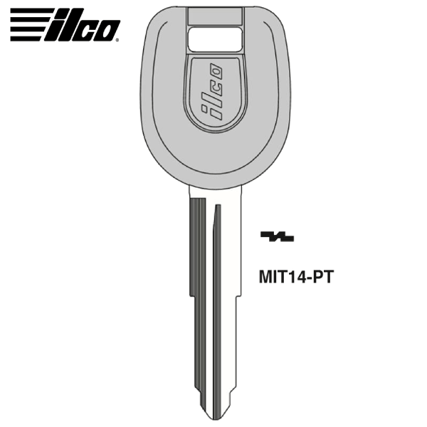 UrbanX Aftermarket Ilco MIT14-PT Mitsubishi Transponder Key UrbanX Aftermarket Ilco MIT14-PT Mitsubishi Transponder Key - Image 1