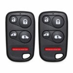 (2-Pack) Replacement 2001-2004 Honda Odyssey Key Fob – FCC: OUCG8D-440H-A, OUCG8D440HA – PN: 72147-S0X-A01, 72147