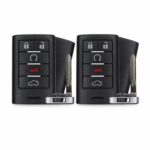 (2-Pack) Replacement 2009 Cadillac STS Key Fob – FCC: M3N5WY7777A, 2AOKM-GV8 – PN: 25943676, 25943677 – 5 Button
