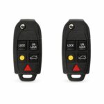 (2-Pack) Replacement 2009 Volvo S60 Key Fob – FCC: LQNP2T-APU – PN: 8688799 – 5 Button