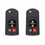 (2-Pack) Replacement 2010 Mazda Mx-5 Miata Key Fob – FCC: BGBX1T478SKE125-01 – PN: BBM4-67-5RY – 4 Button