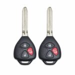 (2-Pack) Replacement 2010 Toyota Venza Key Fob – FCC: GQ4-29T – PN: 89070-02640 – 3 Button