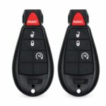 (2-Pack) Replacement 2011-2013 Dodge Durango Key Fob – FCC: IYZ-C01C – PN: 56046639, 68066871 – 4 Button