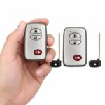 (2-Pack) Replacement 2014 Toyota Land Cruiser Key Fob – FCC: HYQ14AEM – PN: 89904-60770, 89904-60771 – 3 Button