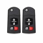 (2-Pack) Replacement 2015 Mazda Cx-9 Key Fob – FCC: BGBX1T478SKE125-01 – PN: BBM4-67-5RY, BBM4675RY – 4 Button