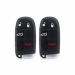 (2-Pack) Replacement 2017 Chrysler 300 Key Fob – FCC: M3N-40821302, M3N40821302 – PN: 56046758AA – 4 Button