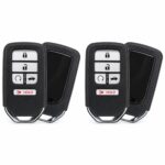 (2-Pack) Replacement 2017 Honda Civic Key Fob – FCC: KR5V2X – PN: 72147-TBA-A12, 72147-TBA-A11 – 5 Button