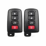 (2-Pack) Replacement 2019-2020 Toyota Sequoia Key Fob – FCC: HYQ14FBA – PN: 89904-0E121, 89904-0E120 – 4 Button