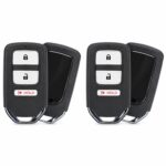 (2-Pack) Replacement 2019 Honda Ridgeline Key Fob – FCC: A2C97488400 – PN: 72147-T6Z-A01, 72147T6ZA01 – 3 Button