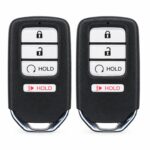 (2-Pack) Replacement 2019 Honda Ridgeline Key Fob – FCC: A2C97488400 – PN: 72147-T6Z-A11 – 4 Button