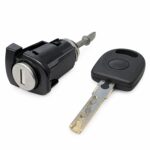 Aftermarket 1998-2006 Volkswagen Audi HU66 RH Passenger Door Lock Cylinder Coded