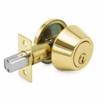 Aftermarket Builder Grade 3 Heavy Duty Single Cylinder 6 Pin Deadbolt Brass Finish