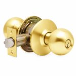 Aftermarket DEXTER Grade 2 Entry Office Cylindrical Knob Lock Bright Brass Finish