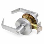 Aftermarket Grade 2 Entry/Office Cylindrical Lock Non-Clutching Regular Lever 3″ Rose Diameter Satin Chrome Finis