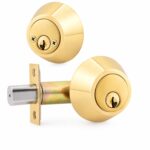 Aftermarket Grade 3 Double Cylinder Deadbolt, 2-3/8″ or 2-3/4″ Adjustable Backset Conventional Cylinder Brass Fin