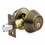 Aftermarket Grade 3 Double Cylinder Deadbolt, 2-3/8″ or 2-3/4″ Adjustable Backset Conventional Cylinder Brush Ant