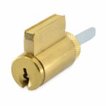Aftermarket Key in Knob (KIK) Cylinder KW1 Polished Brass Finish