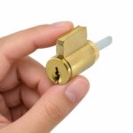 Aftermarket Key in Knob (KIK) Cylinder KW1 Polished Brass Finish
