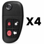 Aftermarket Replacement Key Fob – FCC: NHVWB1U241 – PN: 1X43-15K601-AB – 4 Button – 4-Pack