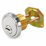 Aftermarket Satin Finish 1-1/8″ Rim/Mortise Cylinder With 2 Keys 006 KEYWAY