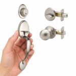 Aftermarket Satin Trim Single Cylinder Knob Door Handleset SC1 Keyway