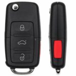 Replacement 1999 Volkswagen Passat Key Fob – FCC: IJ0959753F, NBG8137T – PN: NBG8137T – 4 Button