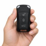 Replacement 2003 Porsche Cayenne Key Fob – FCC: KR55WK45032 – PN: 7L5-959-753-B-K – 4 Button