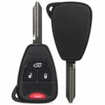 Replacement 2005 Jeep Liberty Key Fob – FCC: M3N65981772, M3N5WY72XX – PN: 04589053 – 4 Button