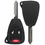 Replacement 2006-2010 Chrysler PT Cruiser Key Fob – FCC: OHT692427AA, OHT692713AA – PN: 56040649AC – 3 Button